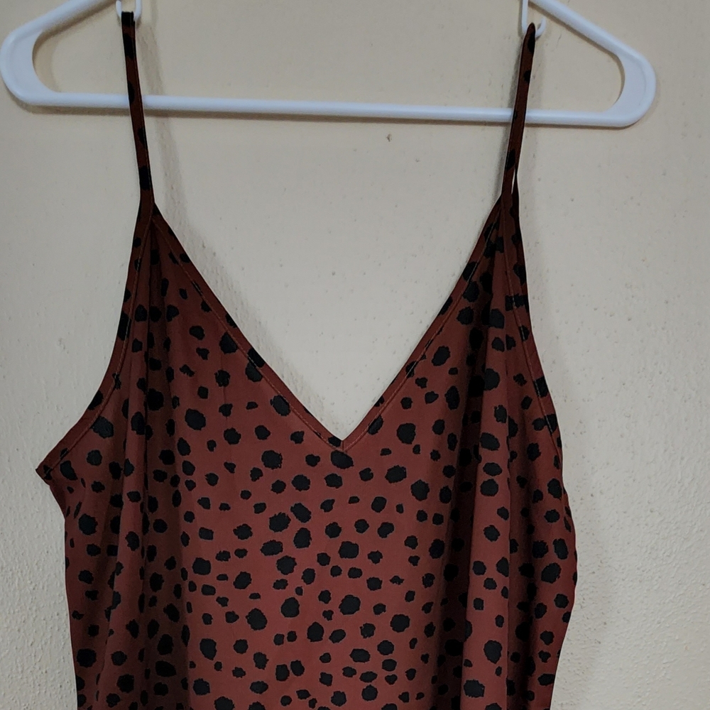 Leopard print mini dress